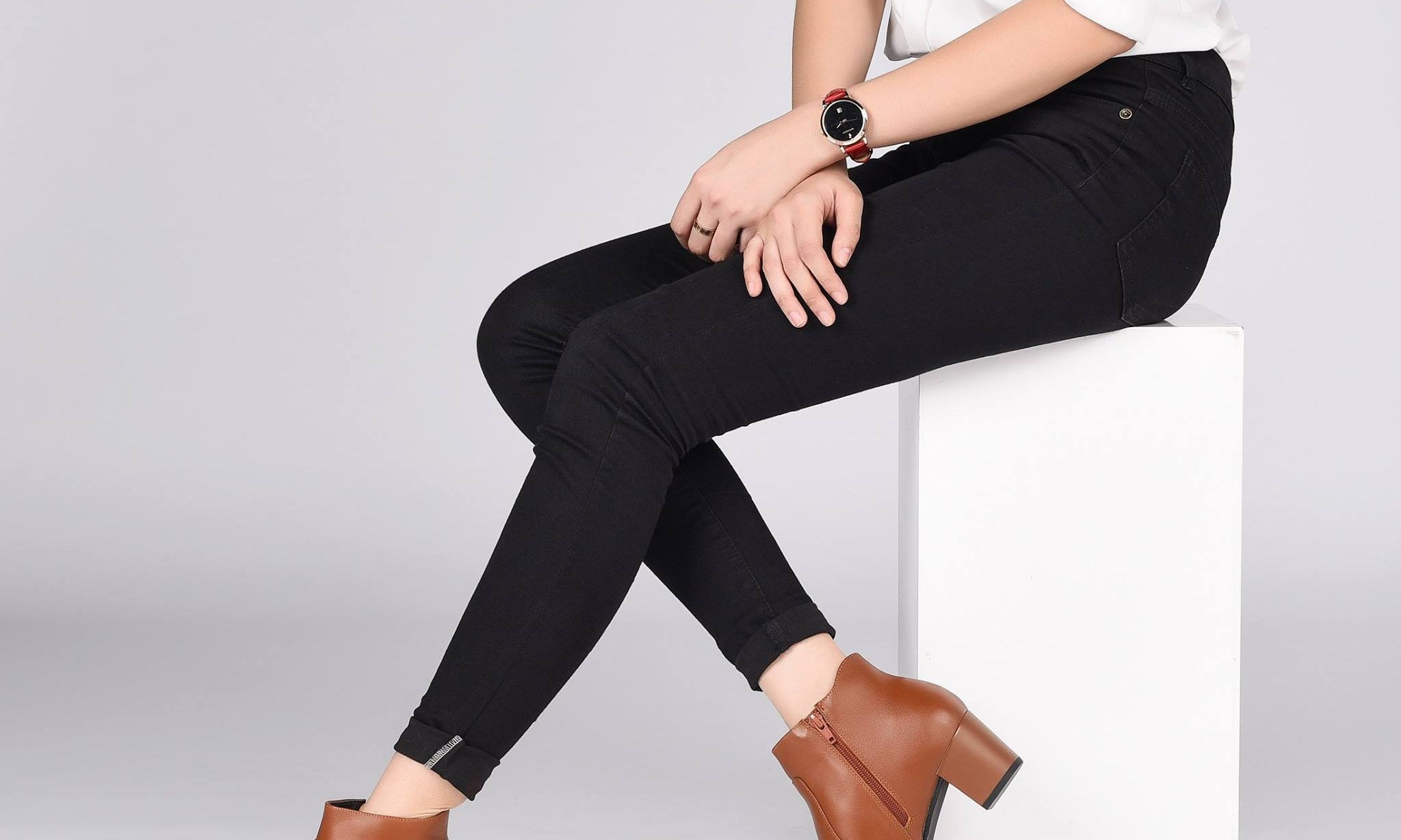 Giày boot nữ Đông Hải G7126