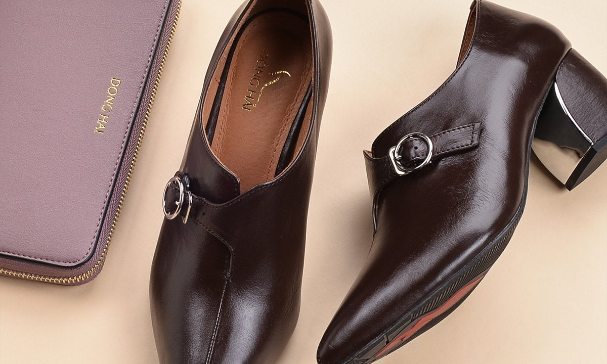 Giày Boot Nữ Đông Hải G7149 Nâu