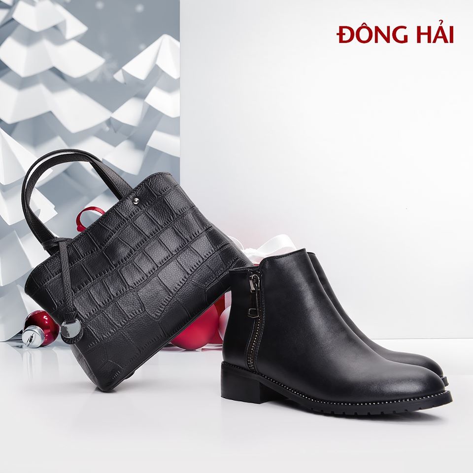 Giày Boot Nữ Đông Hải Zucia GJO04 Đen