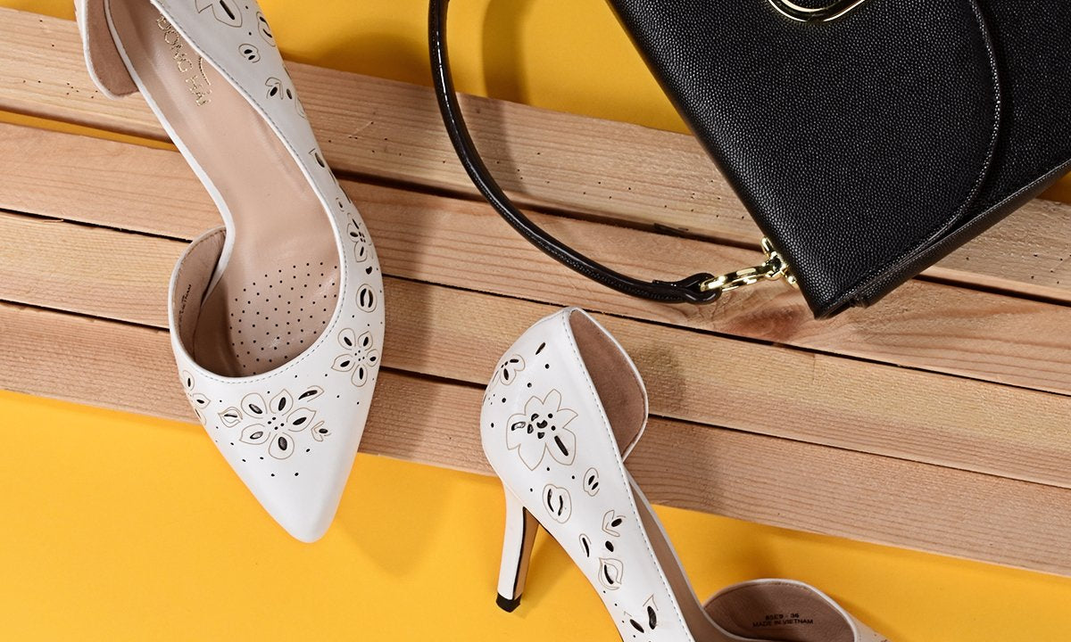 Giày cao gót nữ đế nhọn Đông Hải G85E9 - Túi xách nữ Đông Hải 18002