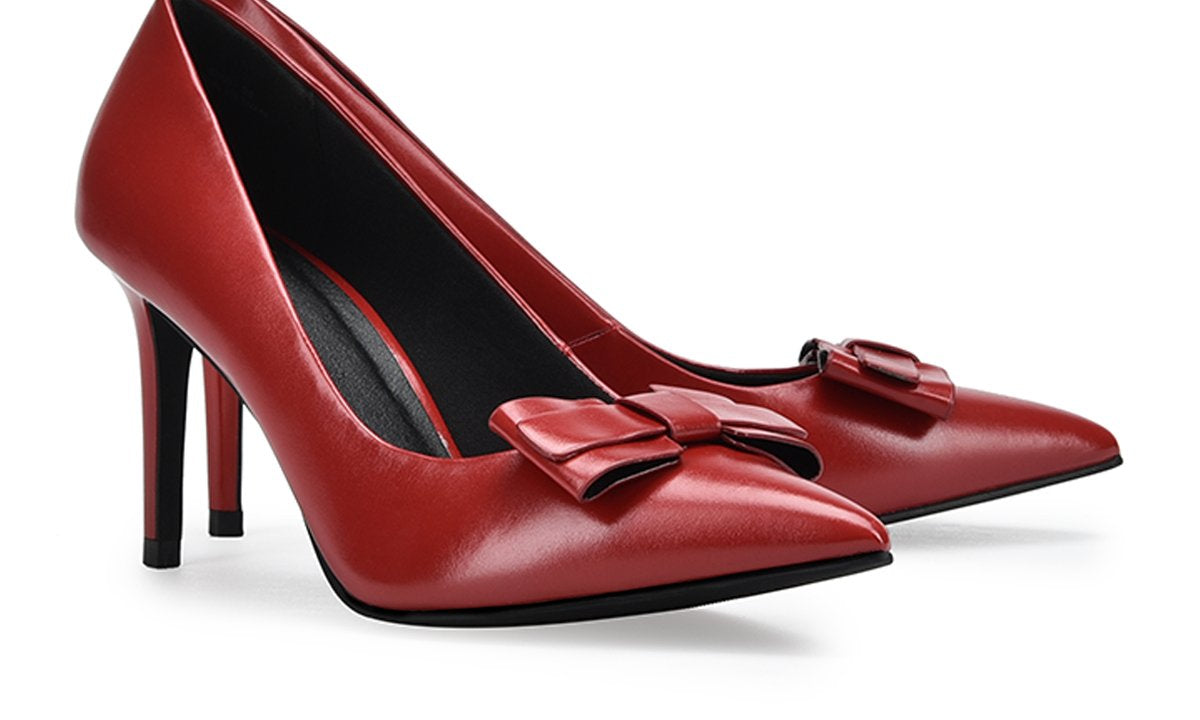 Giày cao gót nữ đế nhọn Đông Hải G85I8 Đỏ