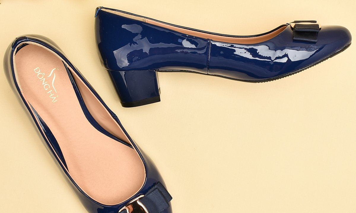 Giày cao gót nữ đế vuông Đông Hải G8151X