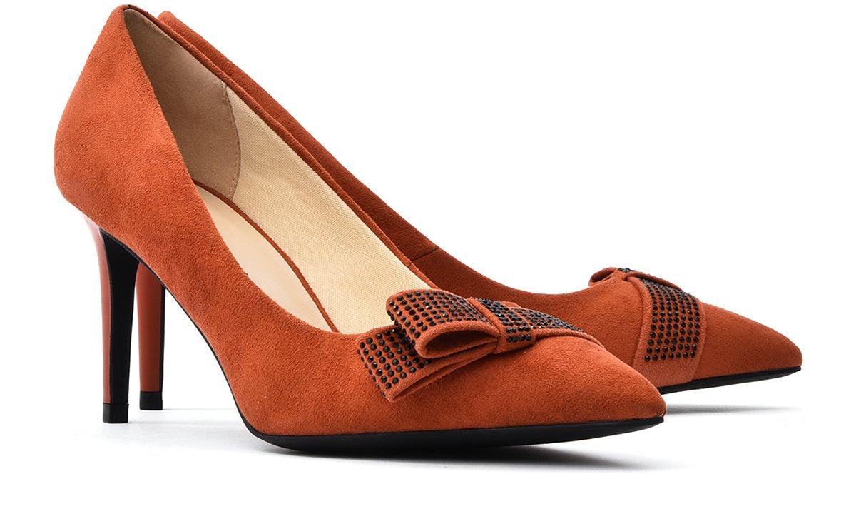 Giày Cao Gót Nữ Đế Nhọn Đông Hải G85I2 Cam