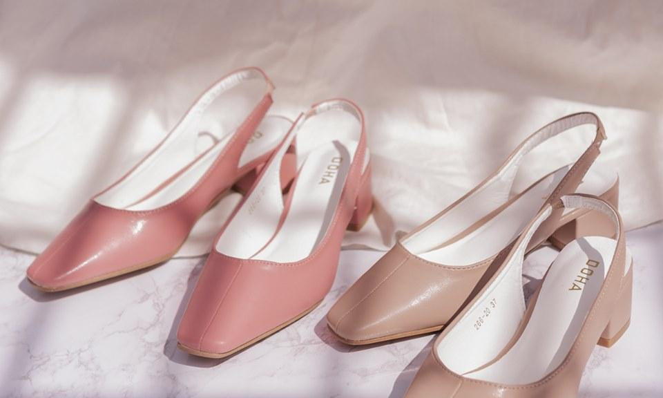 Giày Cao Gót Nữ Gót Vuông Đông Hải G26620 