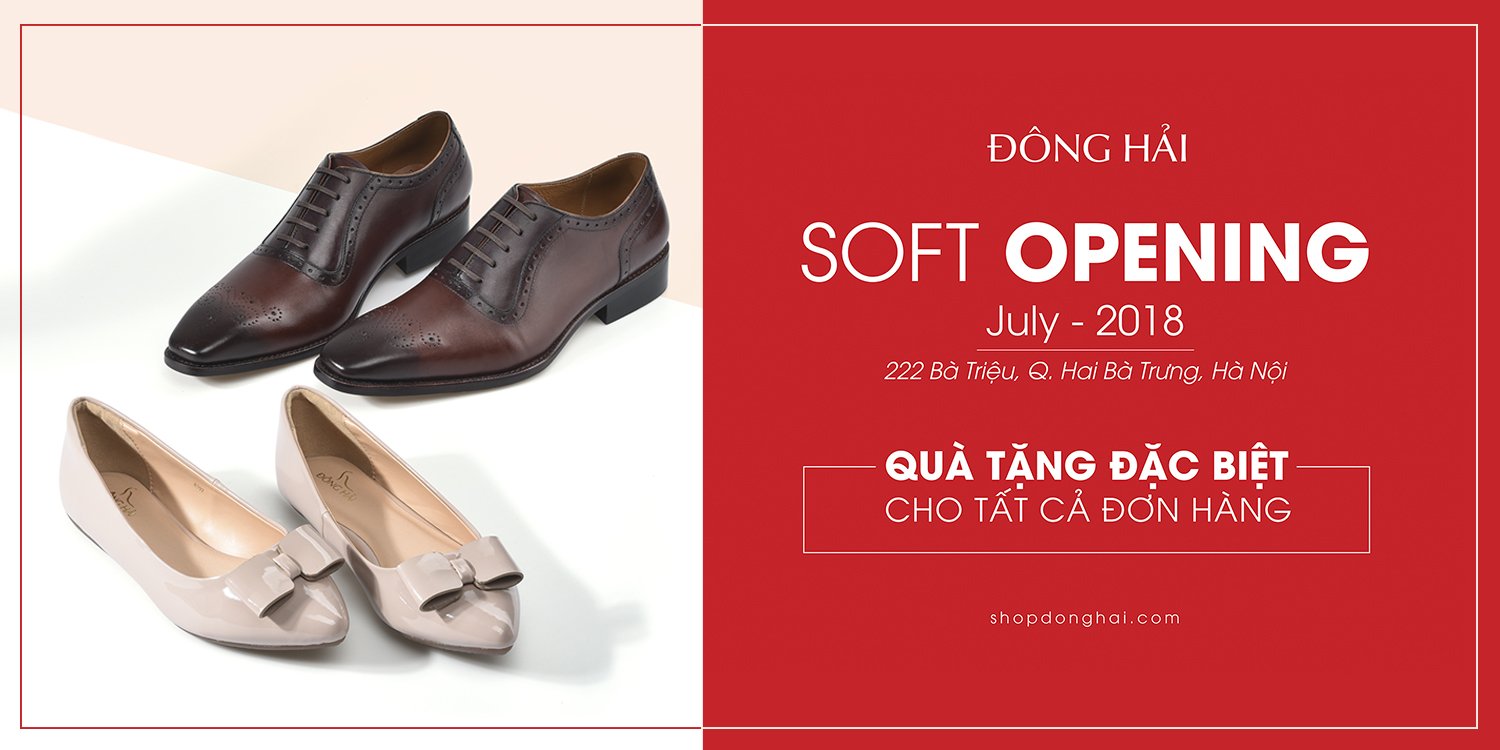 Giày Đông Hải Soft Opening Cửa Hàng Hà Nội