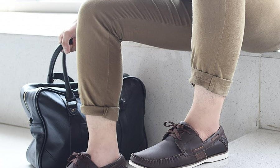 Giày Lười Nam Đông Hải G0305 Nâu