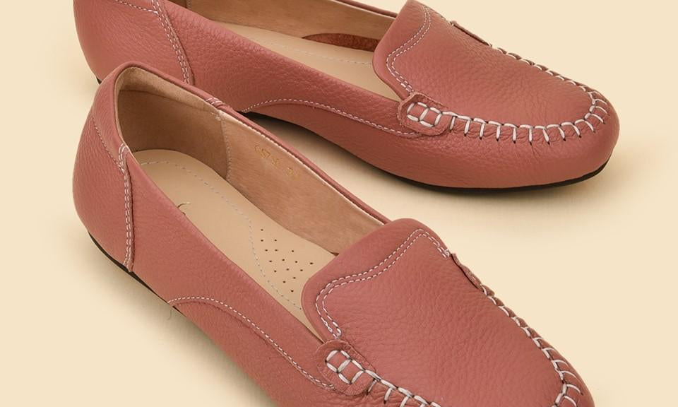 Giày Lười Nữ Đế Bằng Đông Hải G5710 Hồng