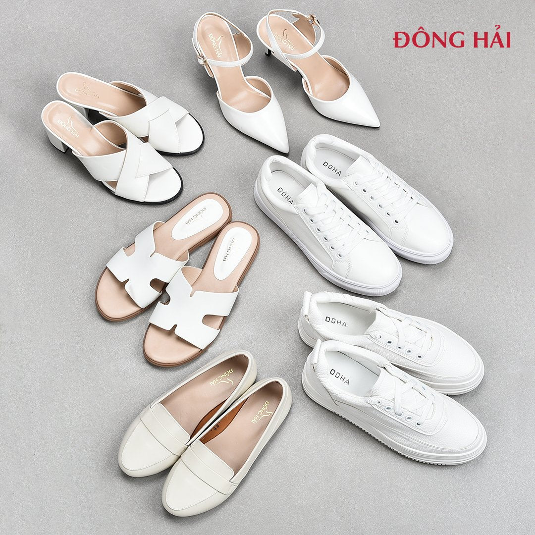 Giày Nữ Đông Hải Màu Trắng