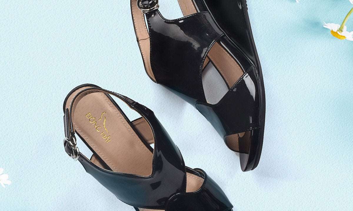 Sandal nữ đế xuồng Đông Hải S7152 đen