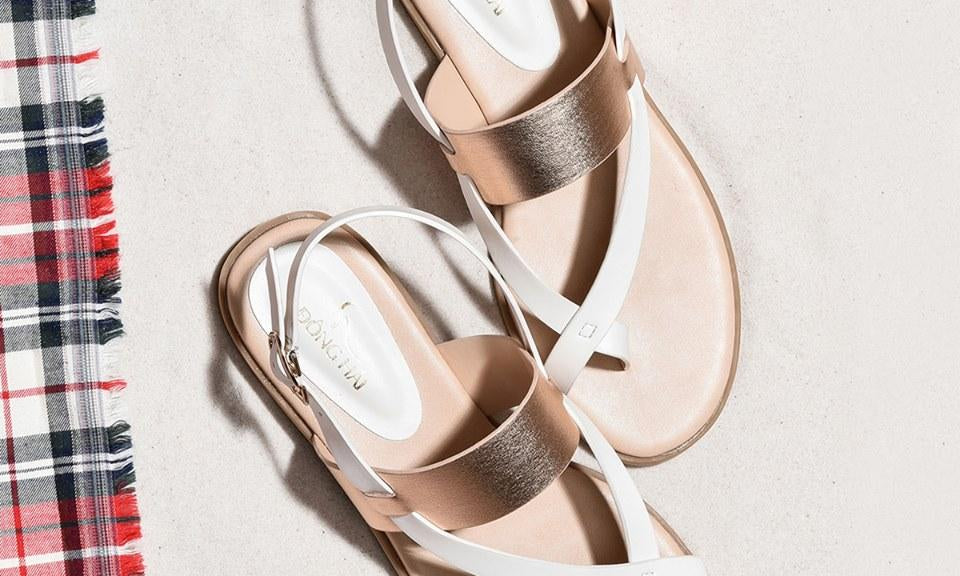 Giày sandal nữ đế bằng Đông Hải S85G7