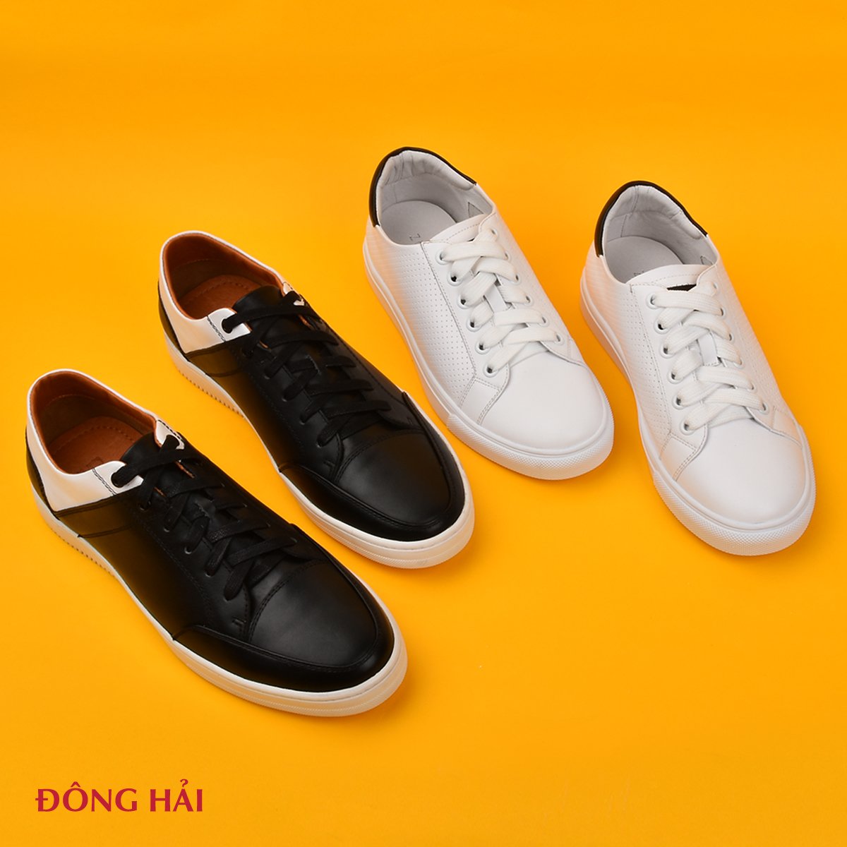 Giày sneaker nam Đông Hải G0337 Đen