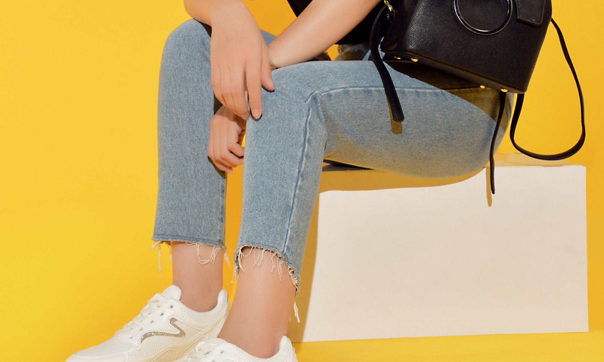 Giày Sneaker Nữ Đông Hải GQ6631 Trắng