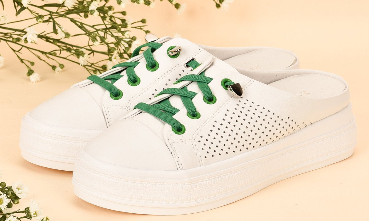 Giày sneaker nữ Đông Hải Zuciani G8SB7532A Xanh Lá