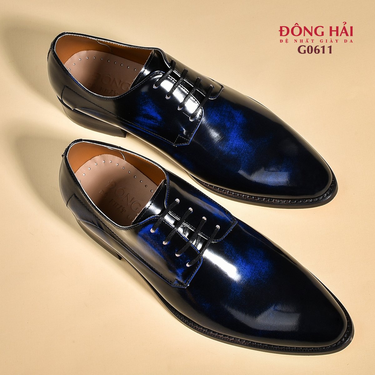 Giày Tây Nam Đông Hải G0611 Xanh