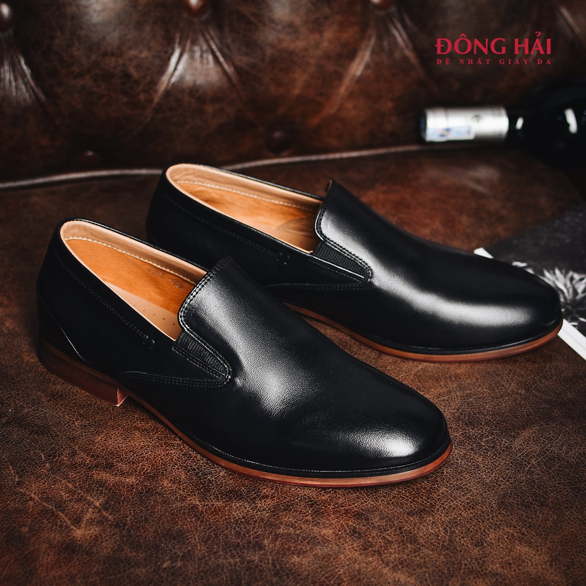 Giày Tây Nam Đông Hải G2273 Đen