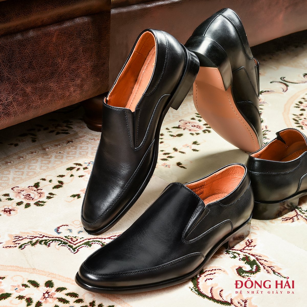 Giày Tây Nam Đông Hải G0127 Đen