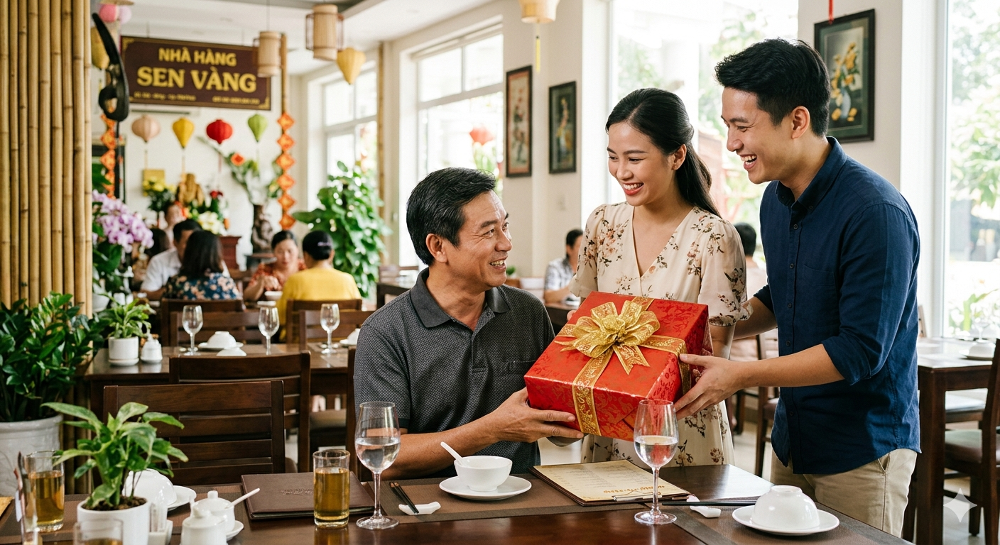 CÁCH CHUẨN BỊ MÓN QUÀ CHỈN CHU TẶNG CHA