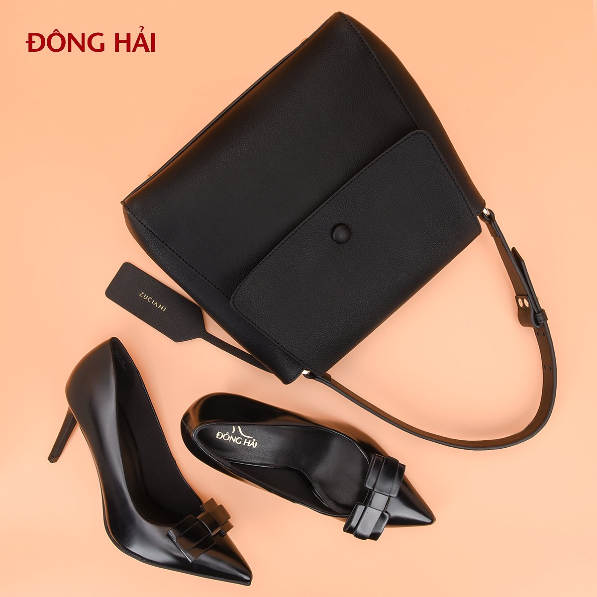 Túi Xách Nữ Đông Hải Zuciani CR04 Đen