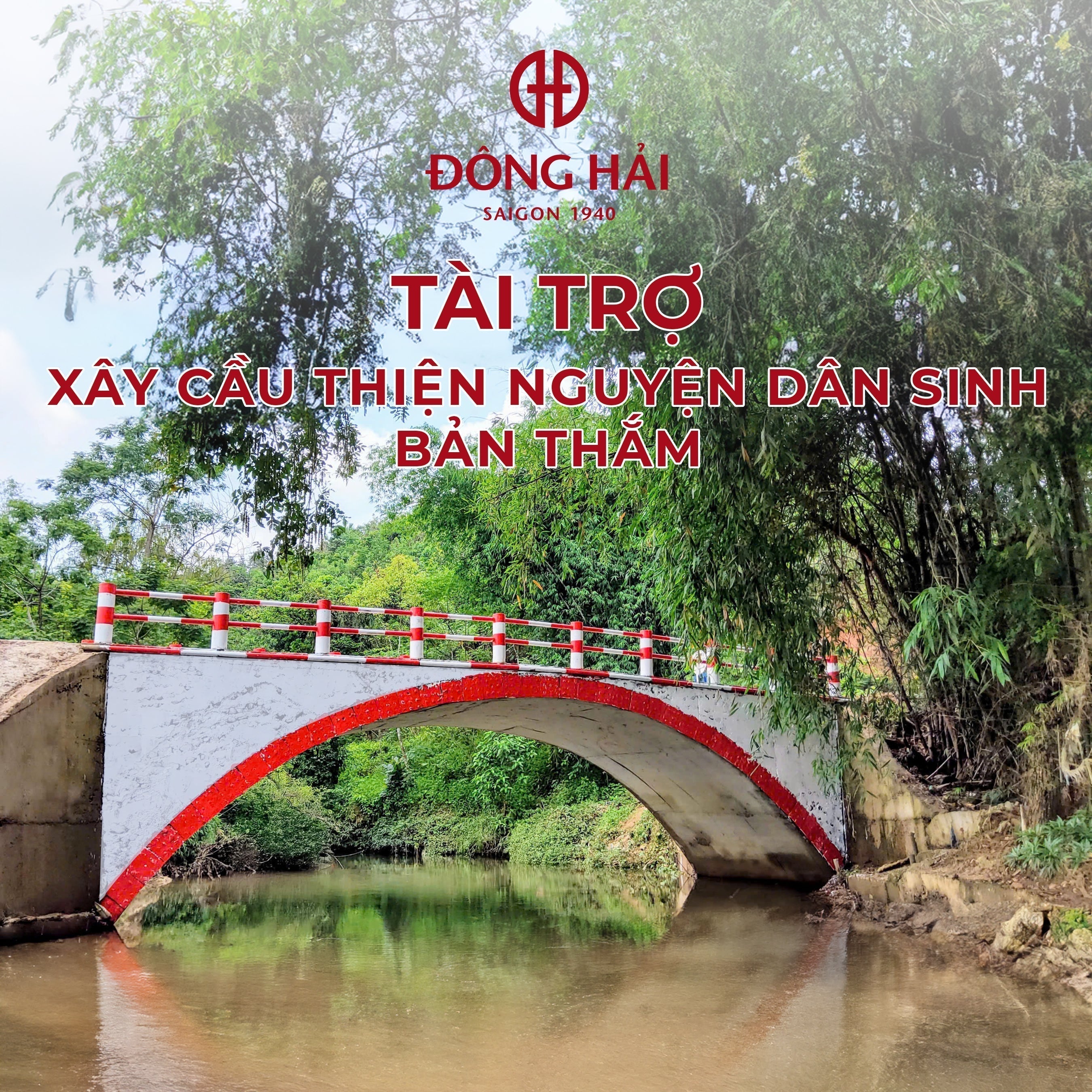 TÀI TRỢ XÂY CẦU DÂN SINH BẢN THẮM: MỖI NHỊP CẦU MỖI CÂU CHUYỆN Ý NGHĨA