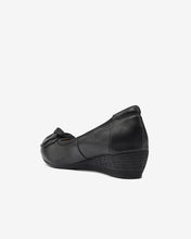 Giày Búp Bê Đế Xuồng Đính Nơ Da-G7107Đen Color3