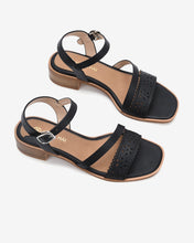 Sandals Nữ Đông Hải 3cm Đế Giả Gỗ-S32B3Đen Color1