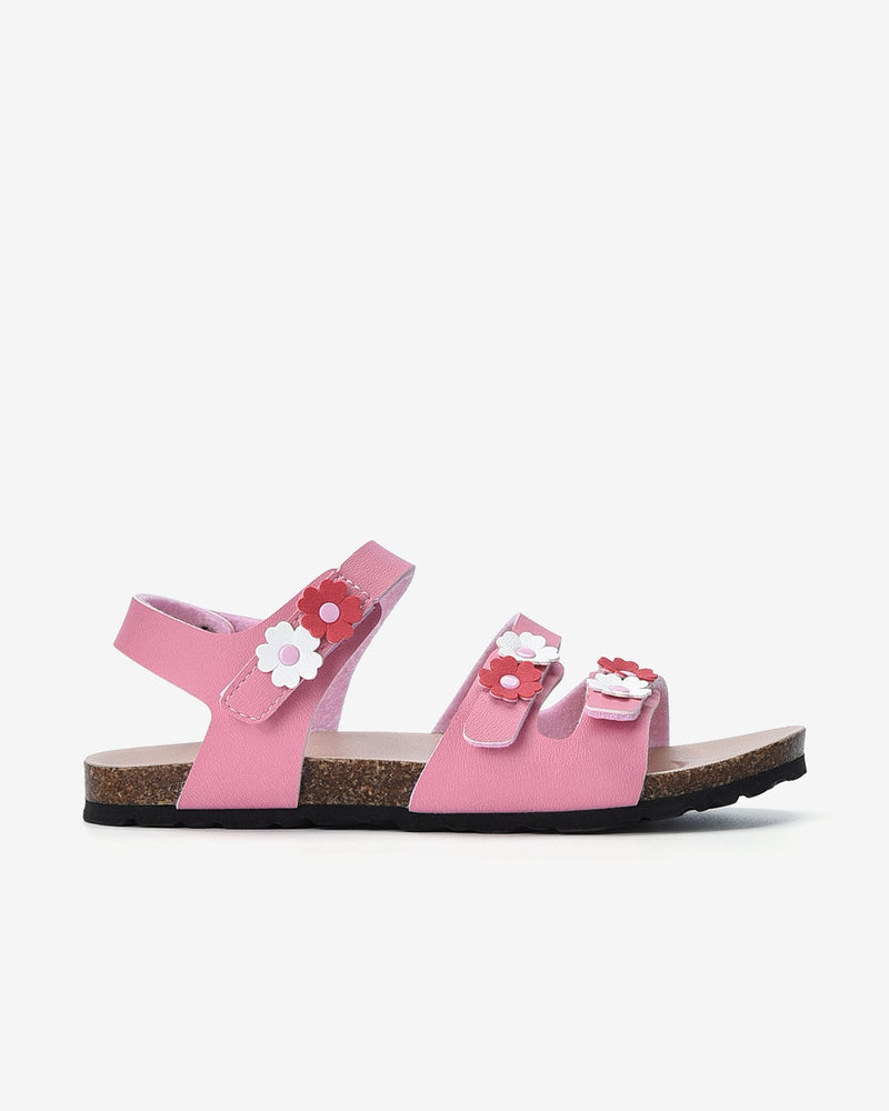 Giày Sandal Trẻ Em Zucia Hoa Nổi Xinh Xắn-STW08Hồng Color1First
