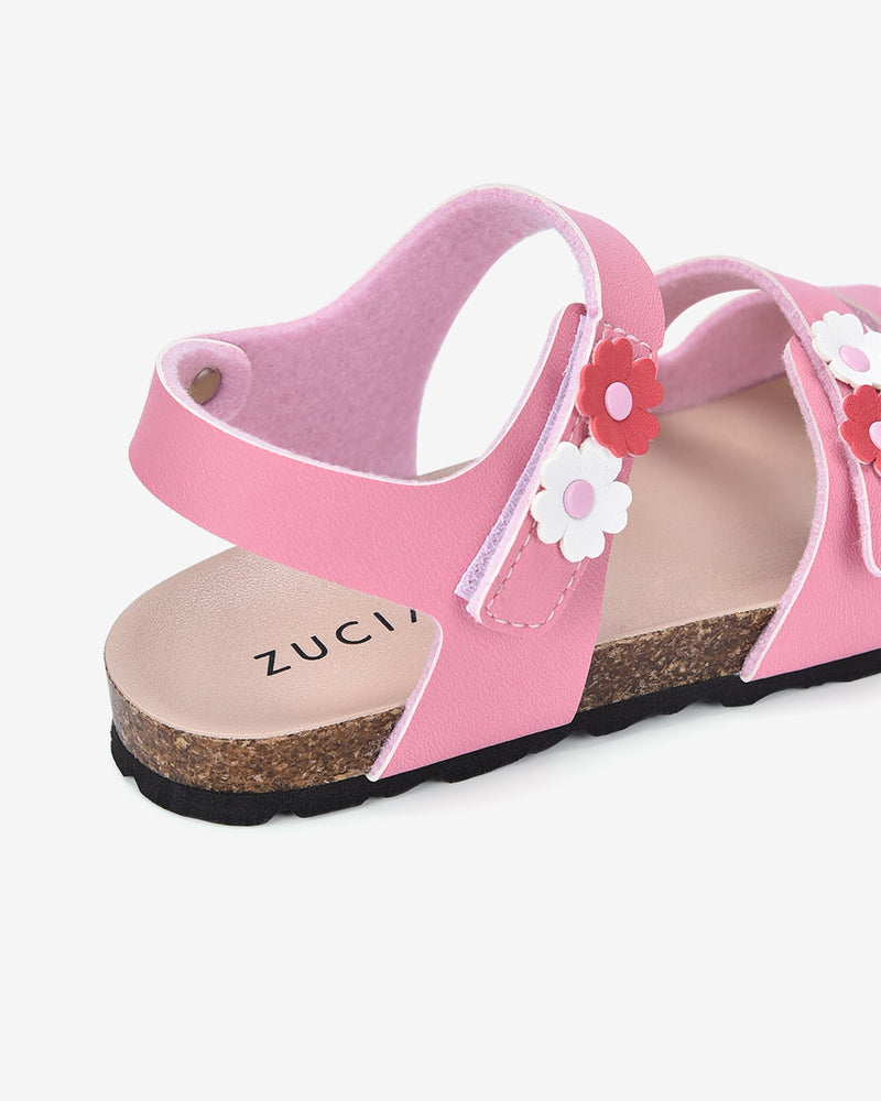 Giày Sandal Trẻ Em Zucia Hoa Nổi Xinh Xắn-STW08Hồng Color2