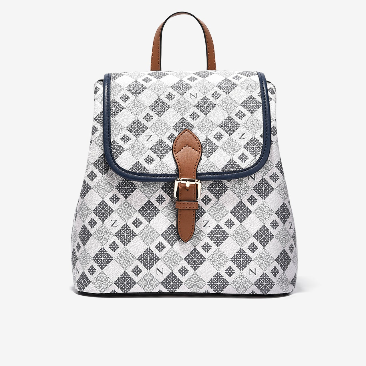 Balo Đeo Vai Phối Da Zuciani Mono La Fleur N07-JYQ3Xanh Color1First