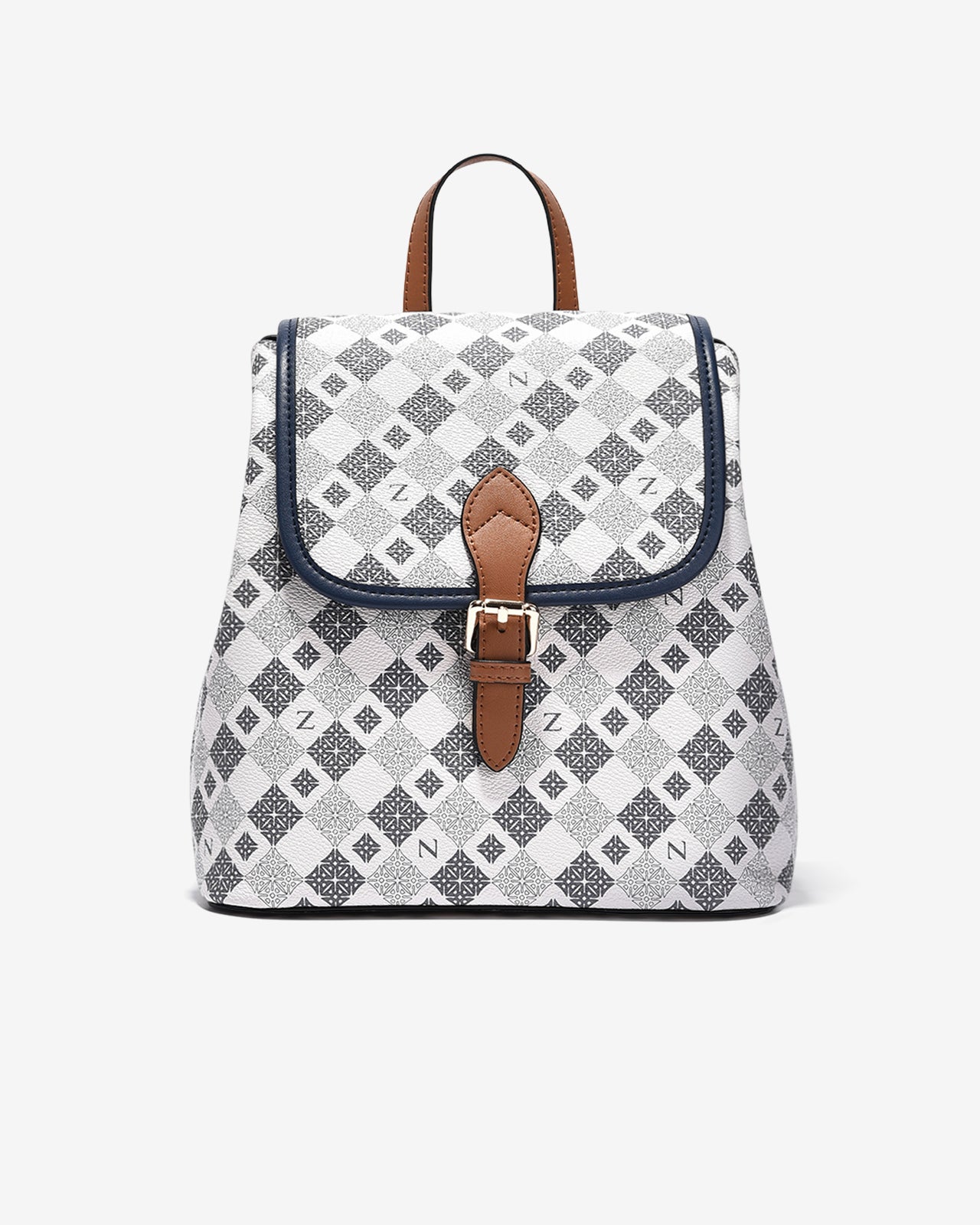 Balo Đeo Vai Phối Da Zuciani Mono La Fleur N07-JYQ3Xanh Color1First