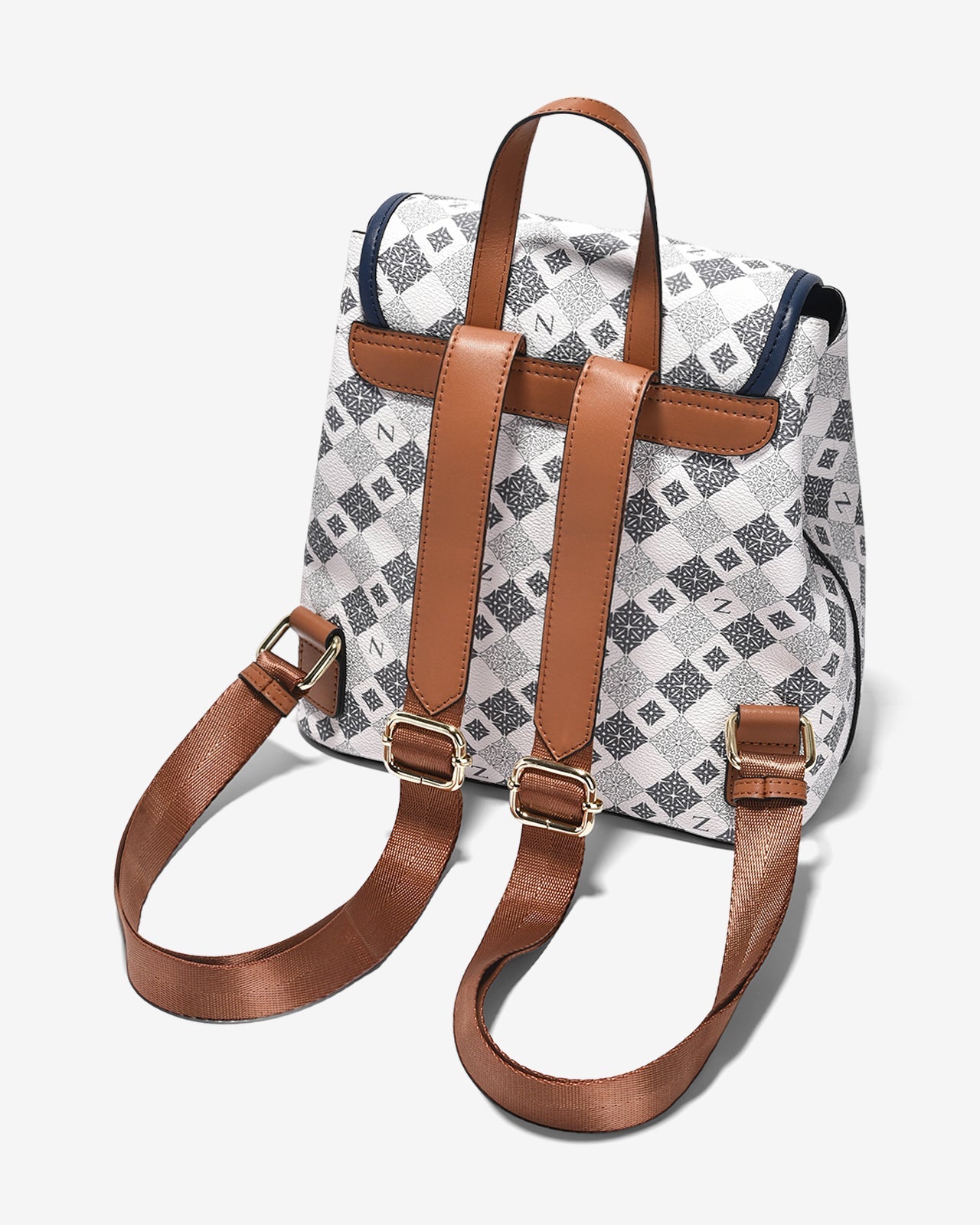 Balo Đeo Vai Phối Da Zuciani Mono La Fleur N07-JYQ3Xanh Color1