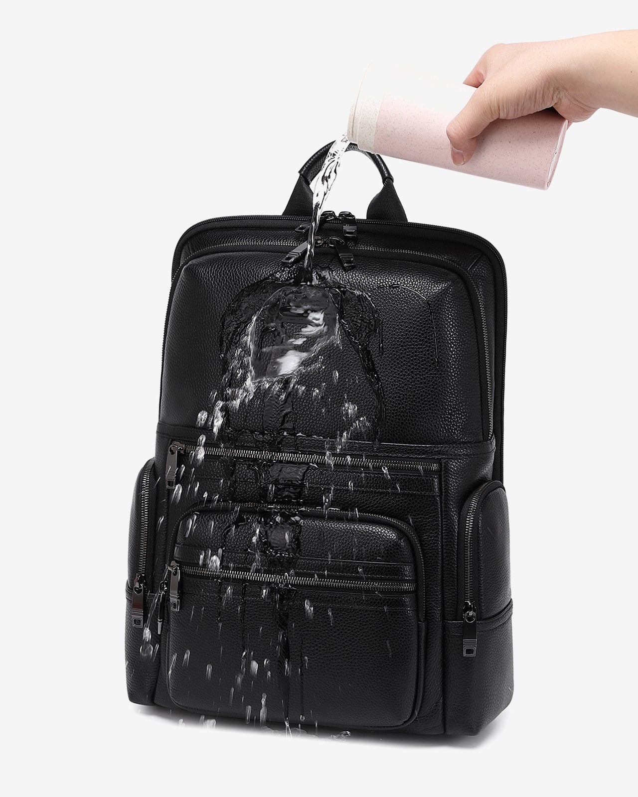 Balo Đeo Vai Lớn Da Cao Cấp Zuciani Timeless Fusion N25-MJ25-Đen Color1