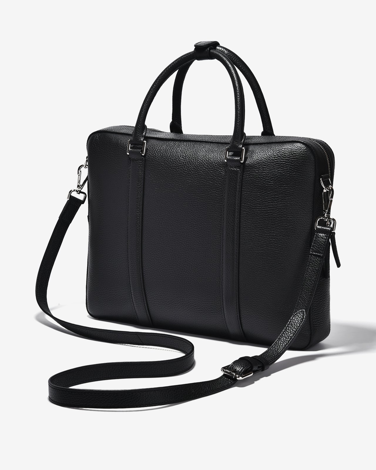 Cặp Nam Xách Tay Da Cao Cấp La Sprezzatura N62-IT62-Đen Color1