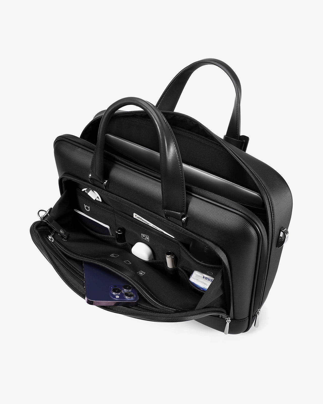 Cặp Nam Da Cao Cấp Zuciani Timeless Fusion N27-MJ27-Đen Color1