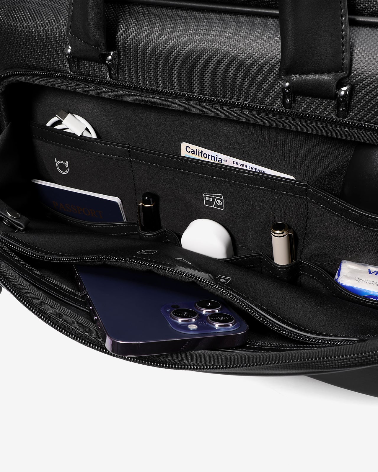 Cặp Nam Da Cao Cấp Zuciani Timeless Fusion N27-MJ27-Đen Color1