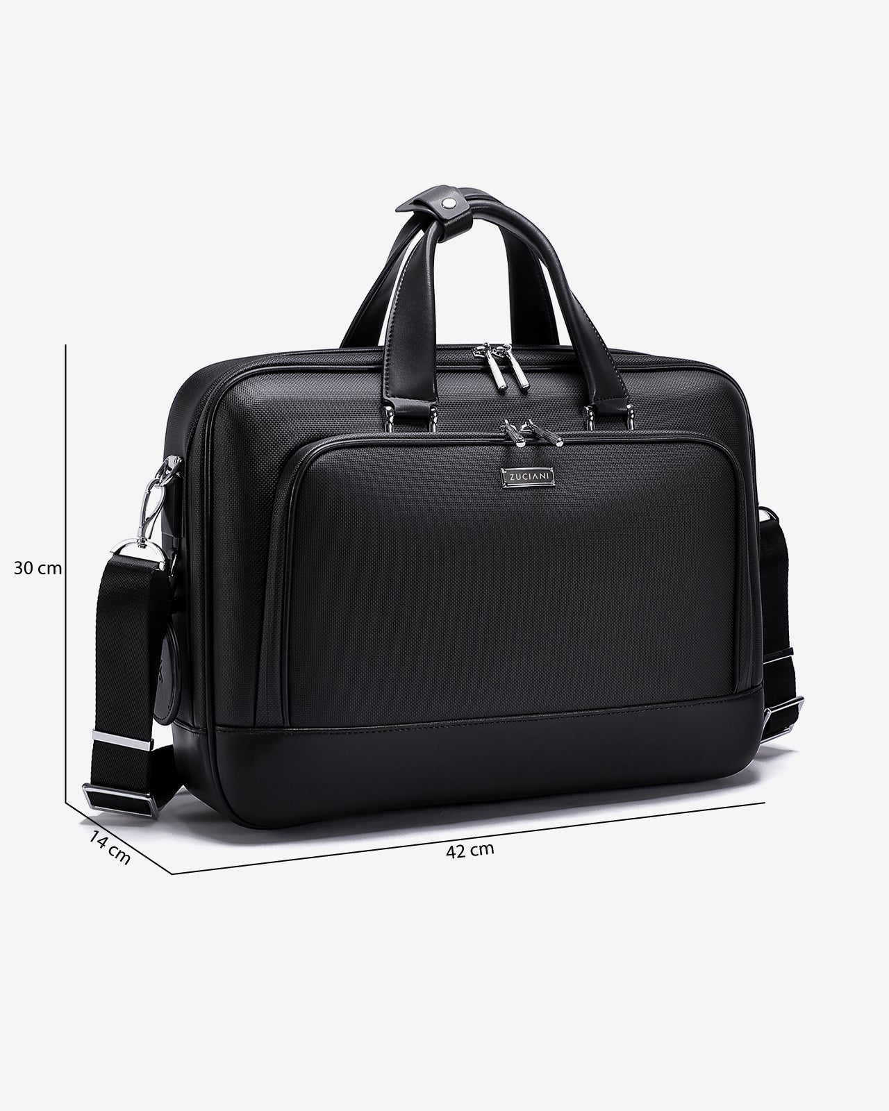 Cặp Nam Da Cao Cấp Zuciani Timeless Fusion N27-MJ27-Đen Color1