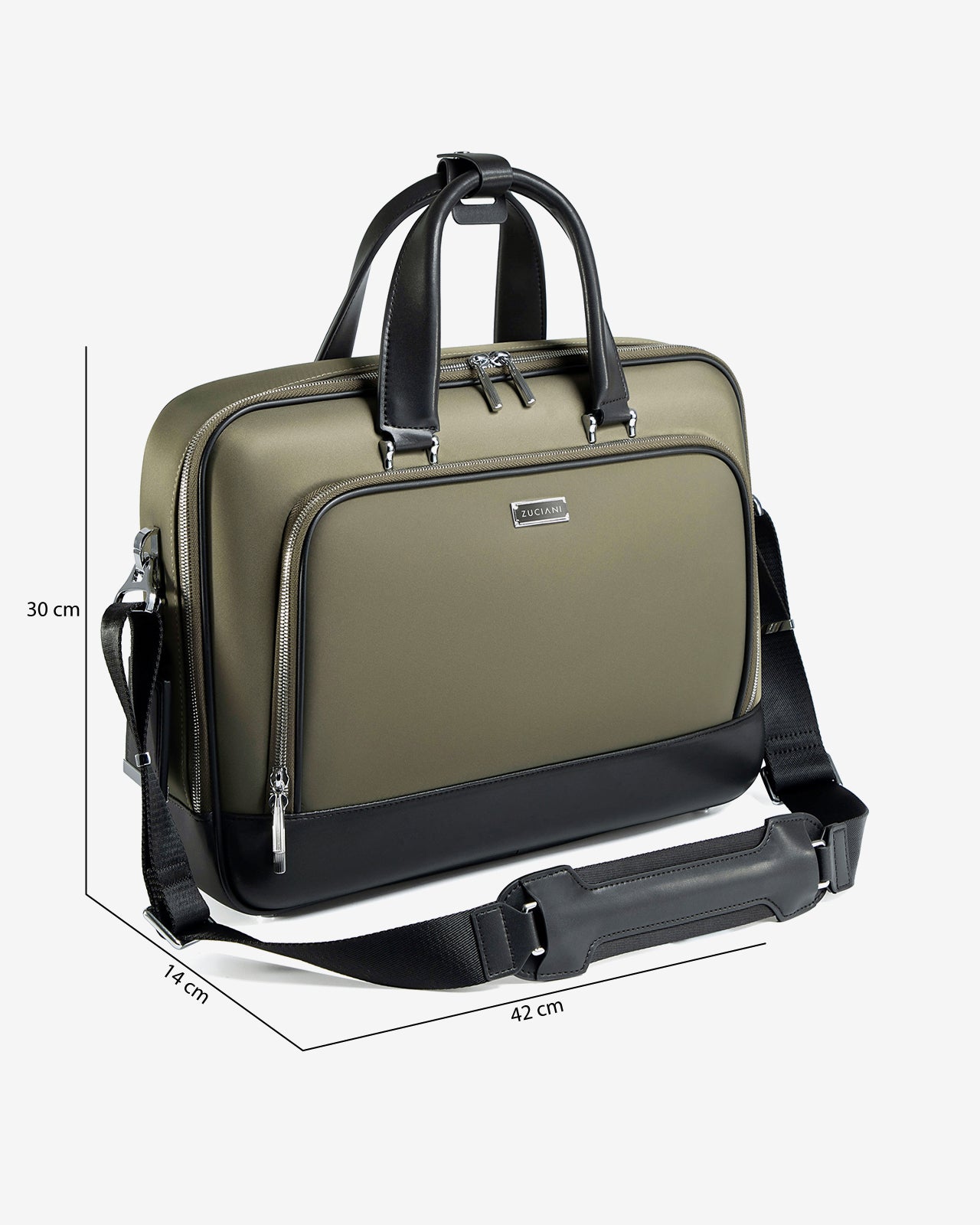 Cặp Nam Cao Cấp Zuciani Timeless Fusion N28-MJ28-Xanh Lá Color1