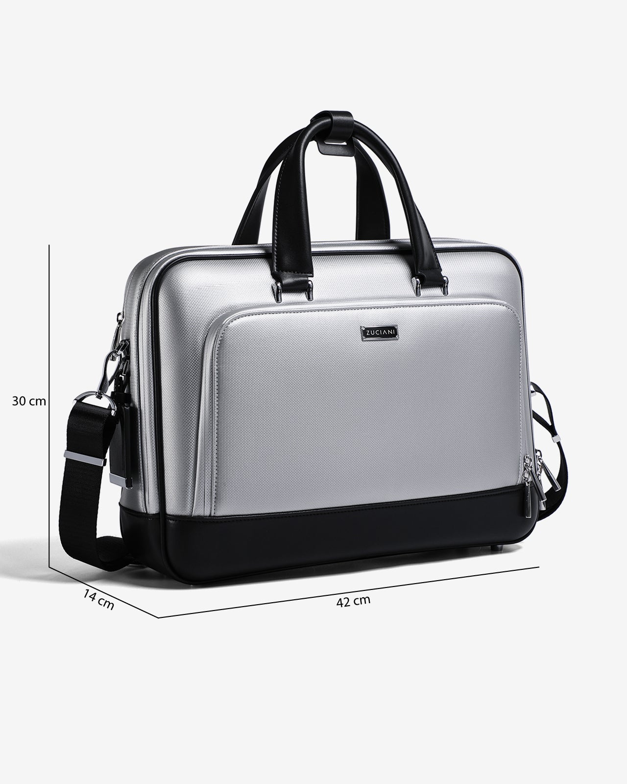 Cặp Nam Xách Tay Đeo Chéo Cao Cấp Zuciani Timeless Fusion N31-MJ31-Xám Color1