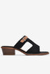 Dép Cao Gót Đông Hải Quai T-Strap-D32H2Đen Color1First