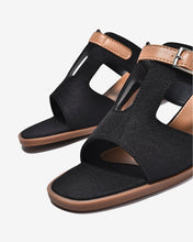 Dép Cao Gót Đông Hải Quai T-Strap-D32H2Đen Color1