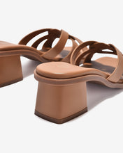 Dép Cao Gót Đông Hải Quai Xoắn Cách Điệu-D32H3-Bò Color1