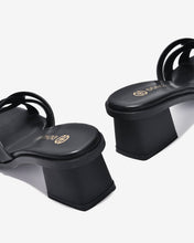 Dép Cao Gót Đông Hải Quai Xoắn Cách Điệu-D32H3Đen Color1
