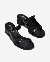 Dép Cao Gót Đông Hải Đế Vuông 6cm Quai Mảnh-D32J4Đen Color1