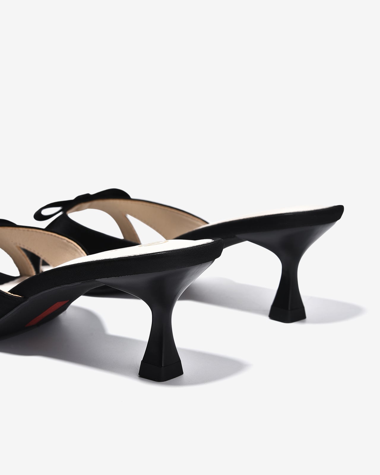 Dép Cao Gót Nữ Đông Hải Quai Đôi Đính Nơ-D5849Nâu Color1