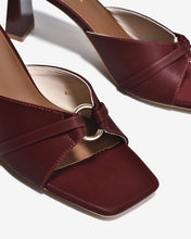 Dép Cao Gót Đông Hải Khóa Khoen Tròn-D5869-Đỏ Color1