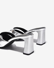 Dép Cao Gót Nữ Đông Hải Quai Ngang Cắt Phối Vân Da-D5914-Xám Color1