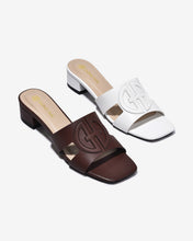 Dép Cao Gót Đông Hải Đế 4cm Dập Logo-D5925Nâu Color1