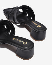 Dép Cao Gót Nữ Đông Hải Quai Đan Da Mềm-D7738Đen Color1