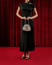 Dép Cao Gót Đông Hải Quai Đôi Ngang Khoá Đính Đá-D81U8Đen Color1