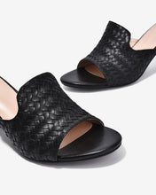 Dép Cao Gót Nữ Zucia Quai Đan Bảng To-DHLK4-Đen Color1