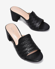 Dép Cao Gót Nữ Zucia Quai Đan Bảng To-DHLK4-Đen Color1